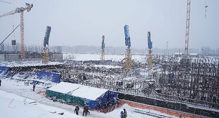 Brest-Od-300 Reaktörünün Temel Betonlaması Tamamlandı