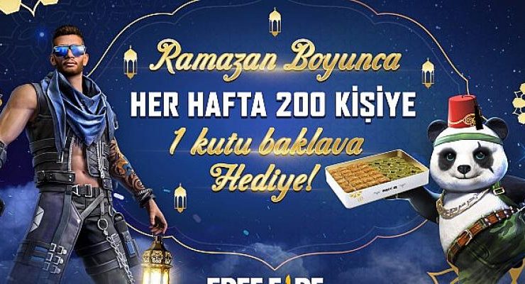 Türk Baklavası Free Fire Oyunu’na Ödül Olarak Eklendi!