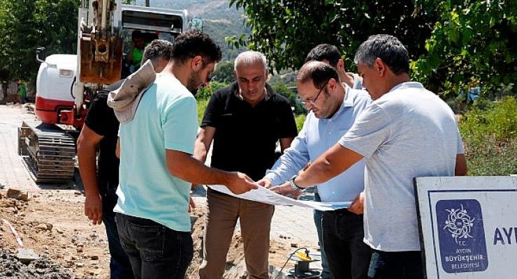 Aydın Büyükşehir Belediyesi Koçarlı Büyükdere’de Kanalizasyon Çalışmalarına Başladı